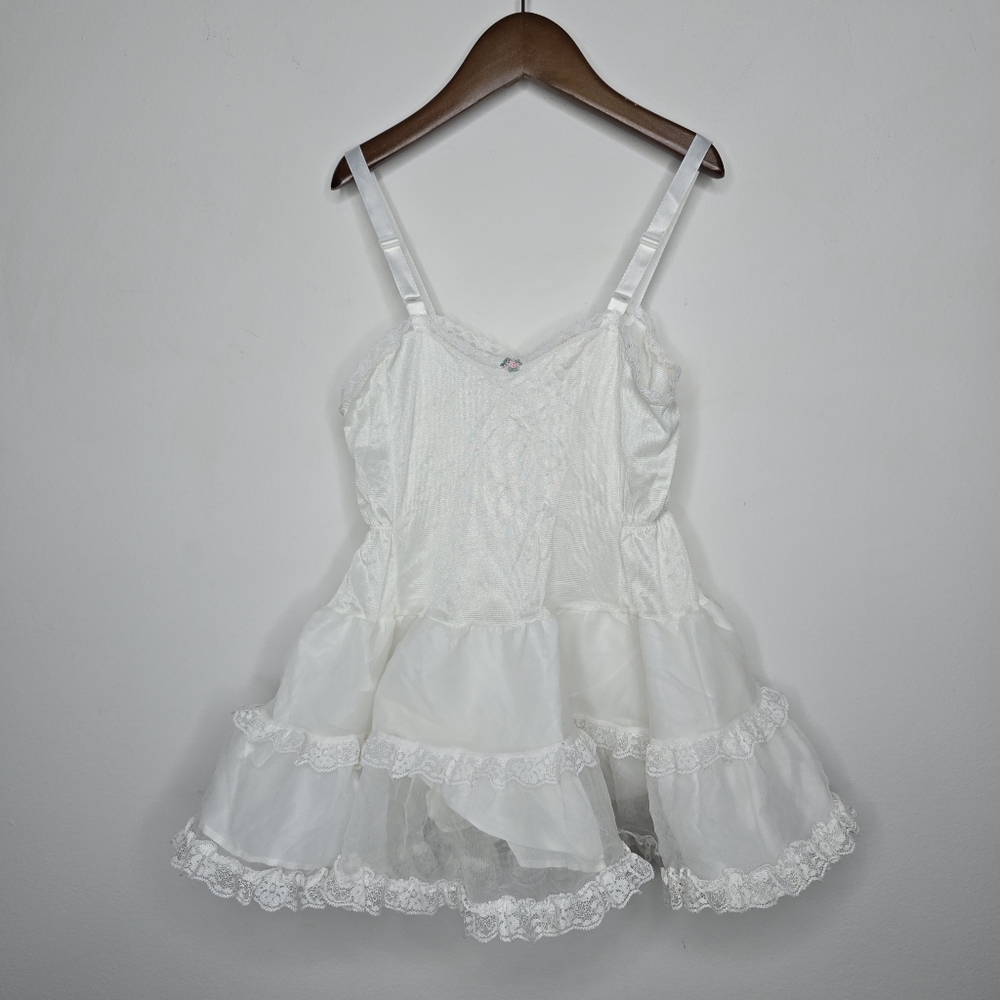 Allison Ann Vintage Slip With Crinoline Skirt Size 5